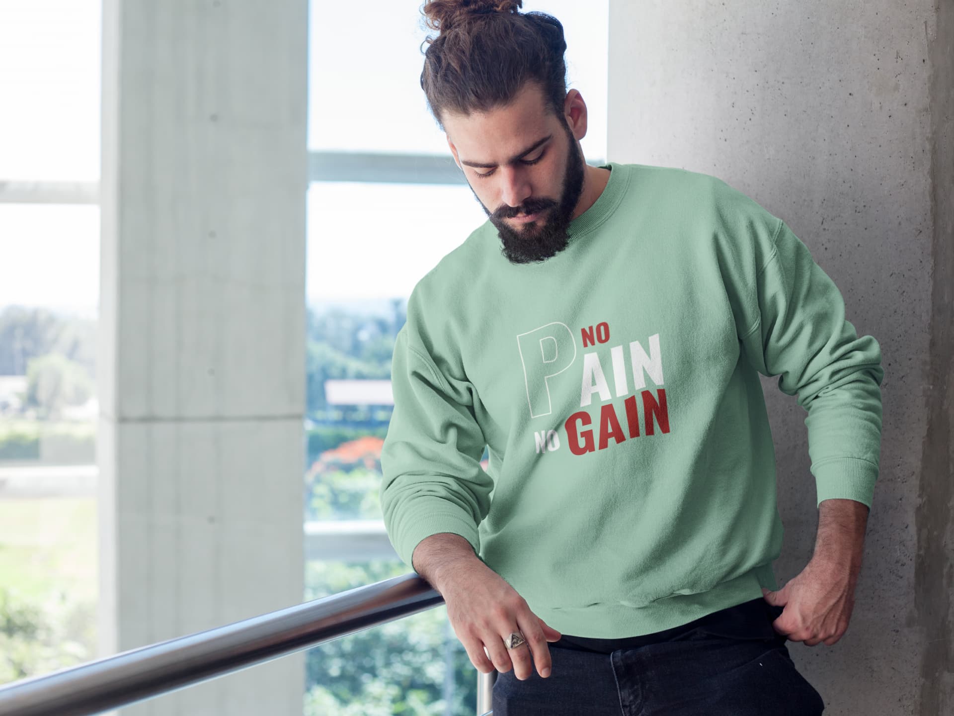 UNISEX MINT GREEN SWEATSHIRT
