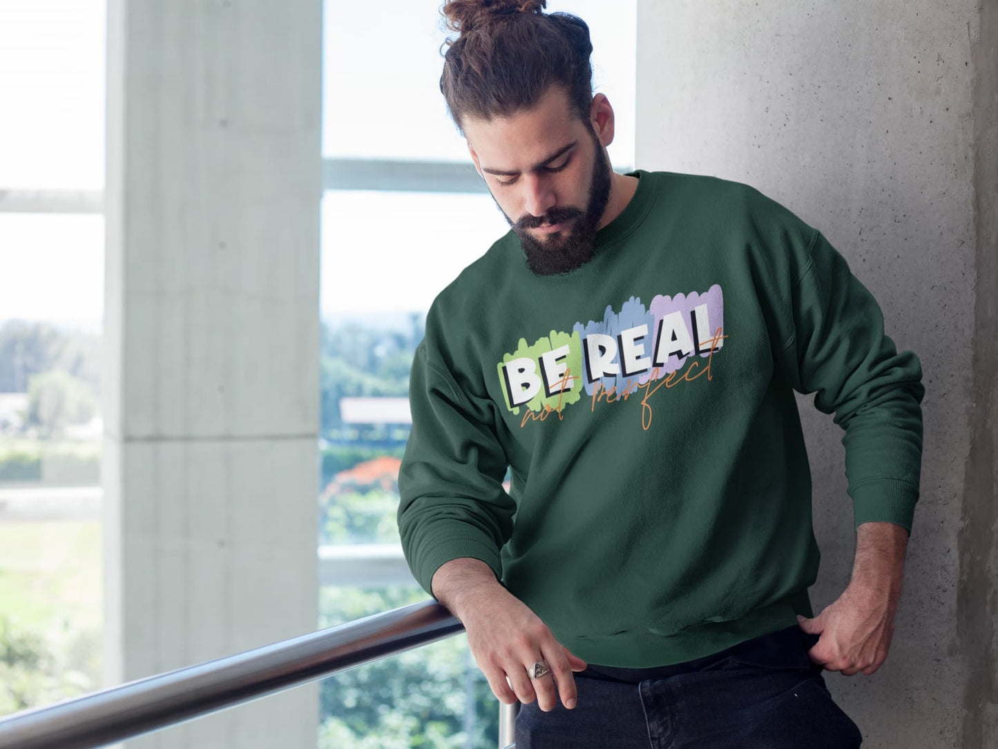 Men's Olive Green Sweatshirt