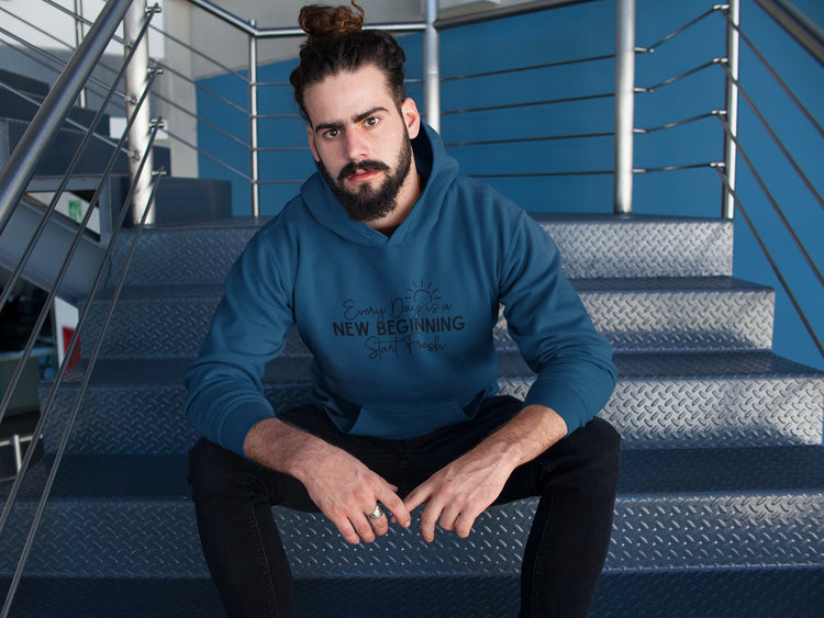 MENS NAVY BLUE HOODIES 