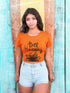 Women’s Orange Round Neck T-shirts