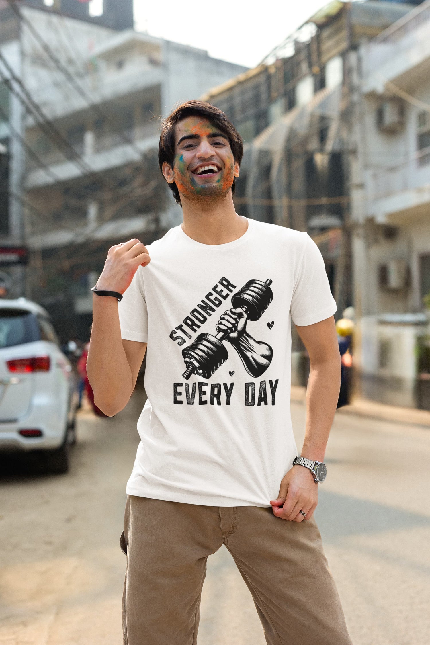 MENS WHITE ROUNDNECK T-SHIRT