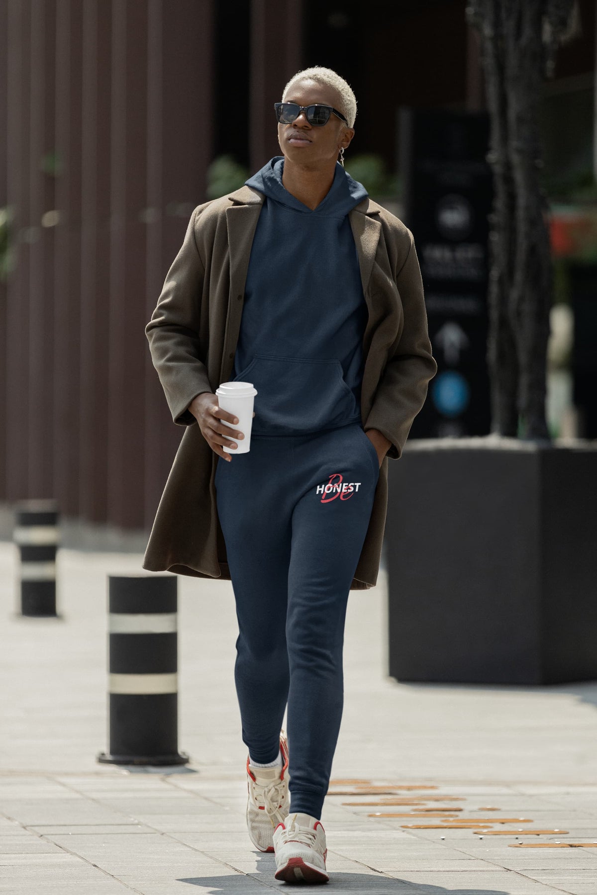 MENS NAVY BLUE JOGGERS 