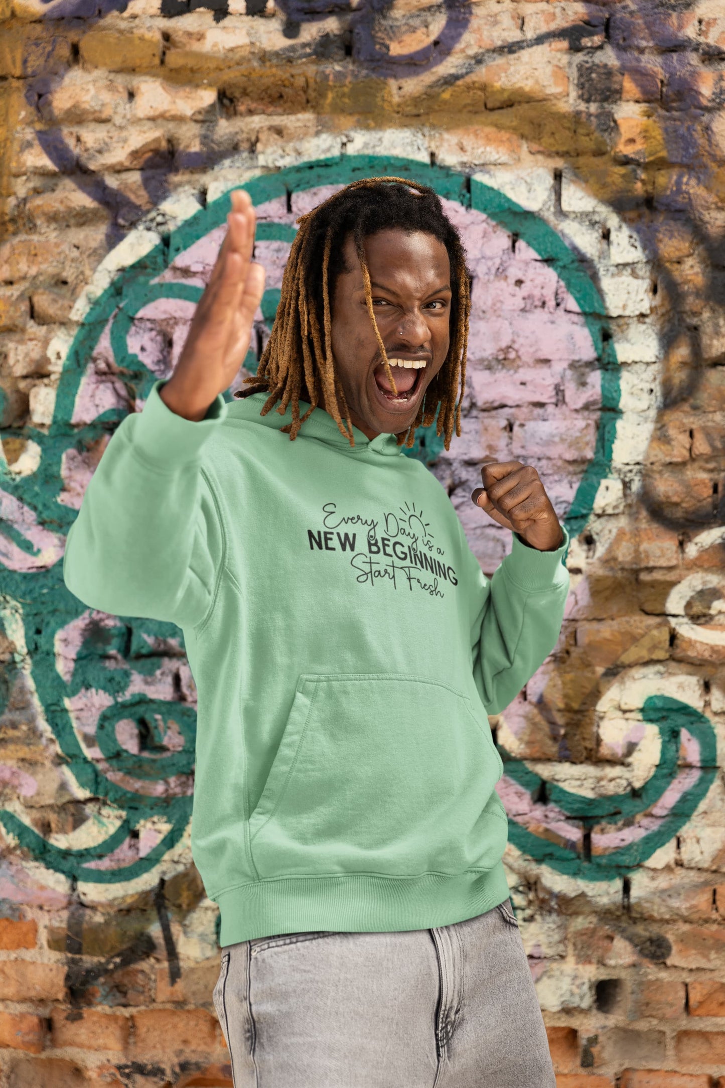 MENS MINT GREEN HOODIES 