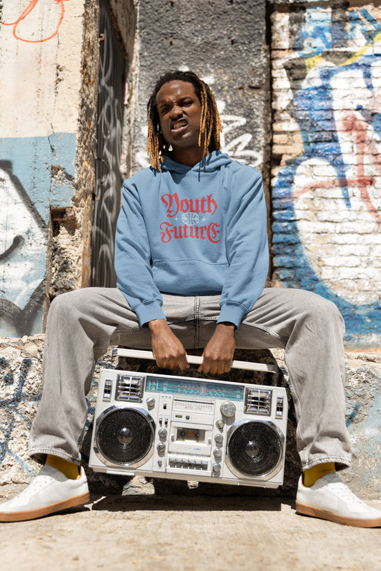 MENS BABY BLUE HOODIES
