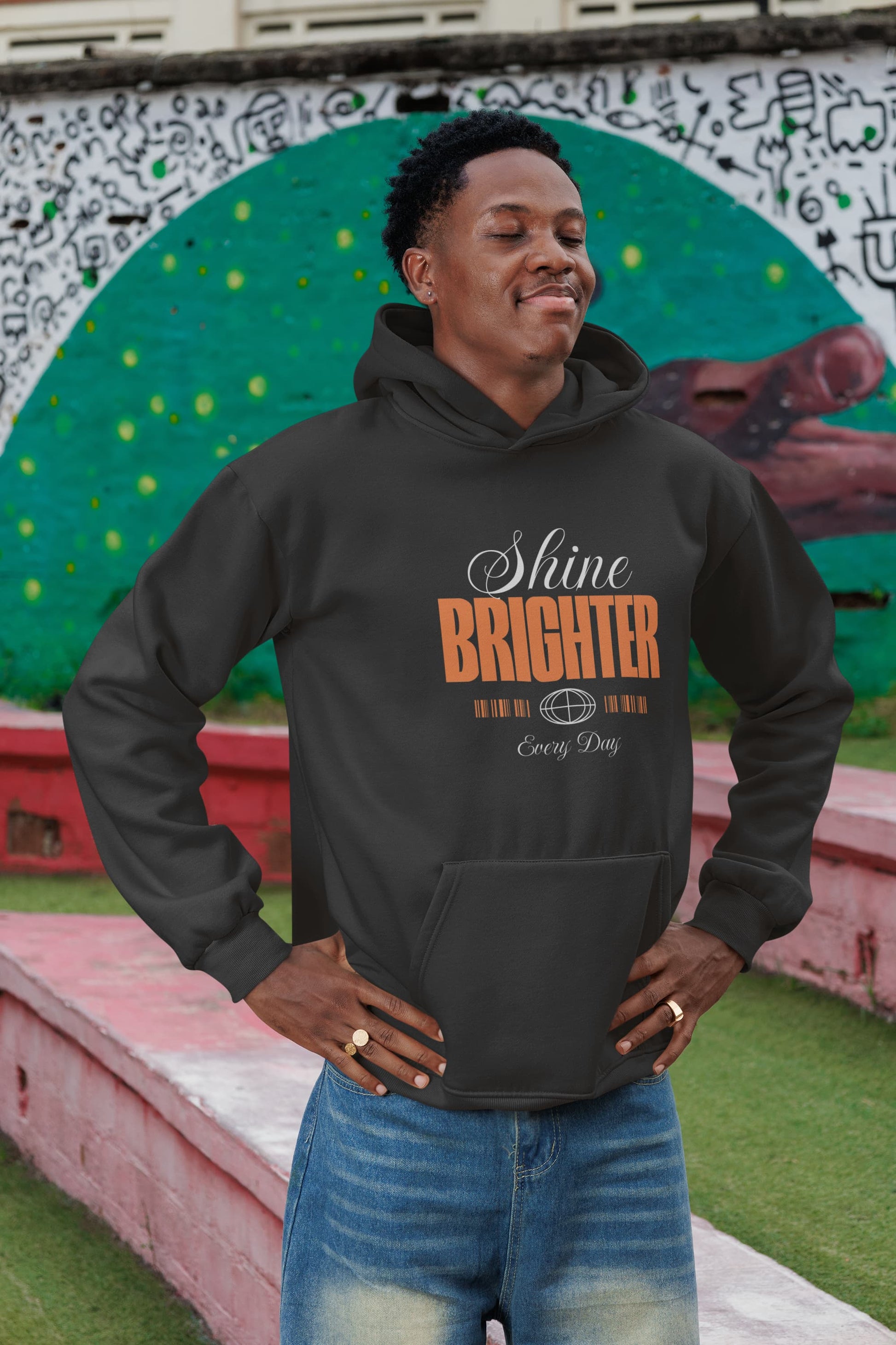 MENS BLACK HOODIES
