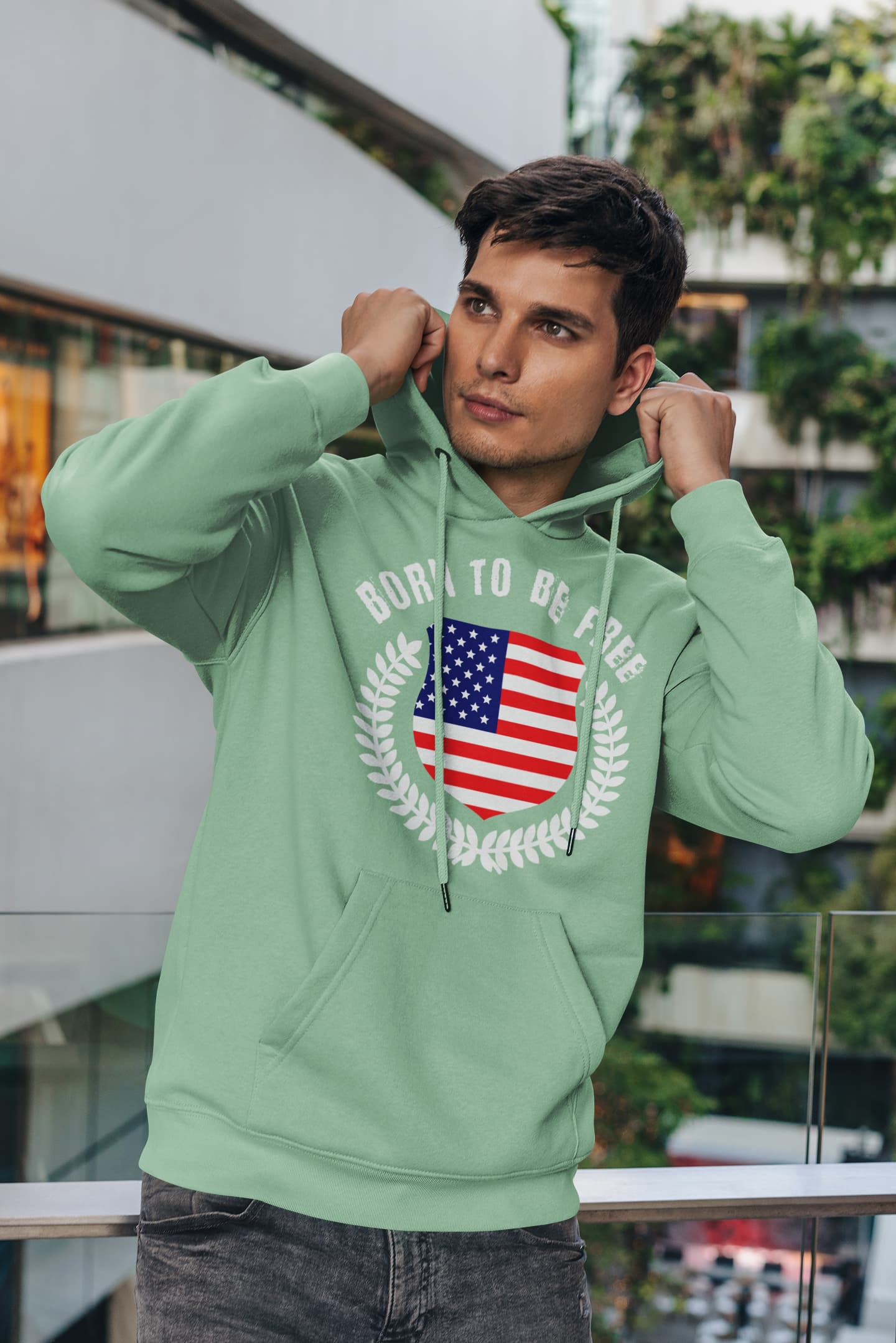 Men's Mint Green Hoodies