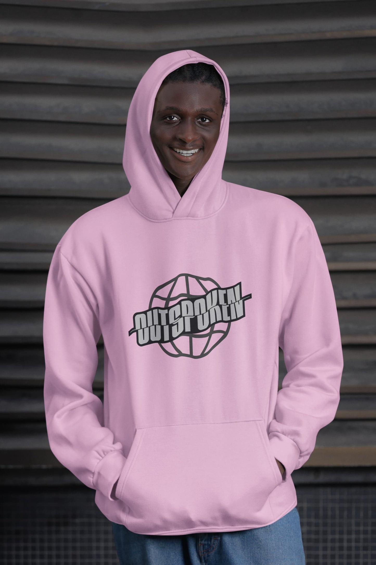 MENS LIGHT PINK HOODIES 
