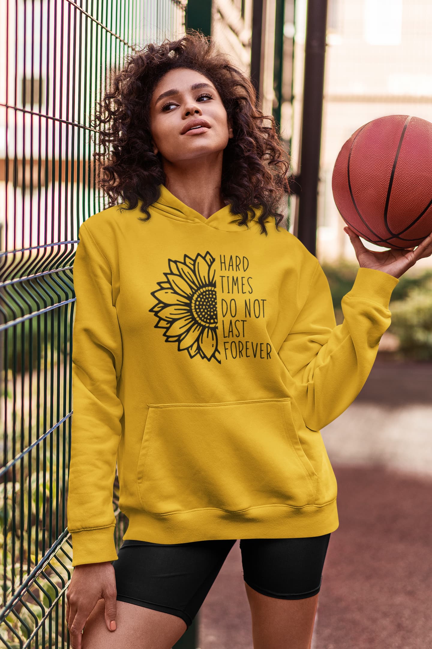 WOMENS GOLDEN YELLOW HOODIES 