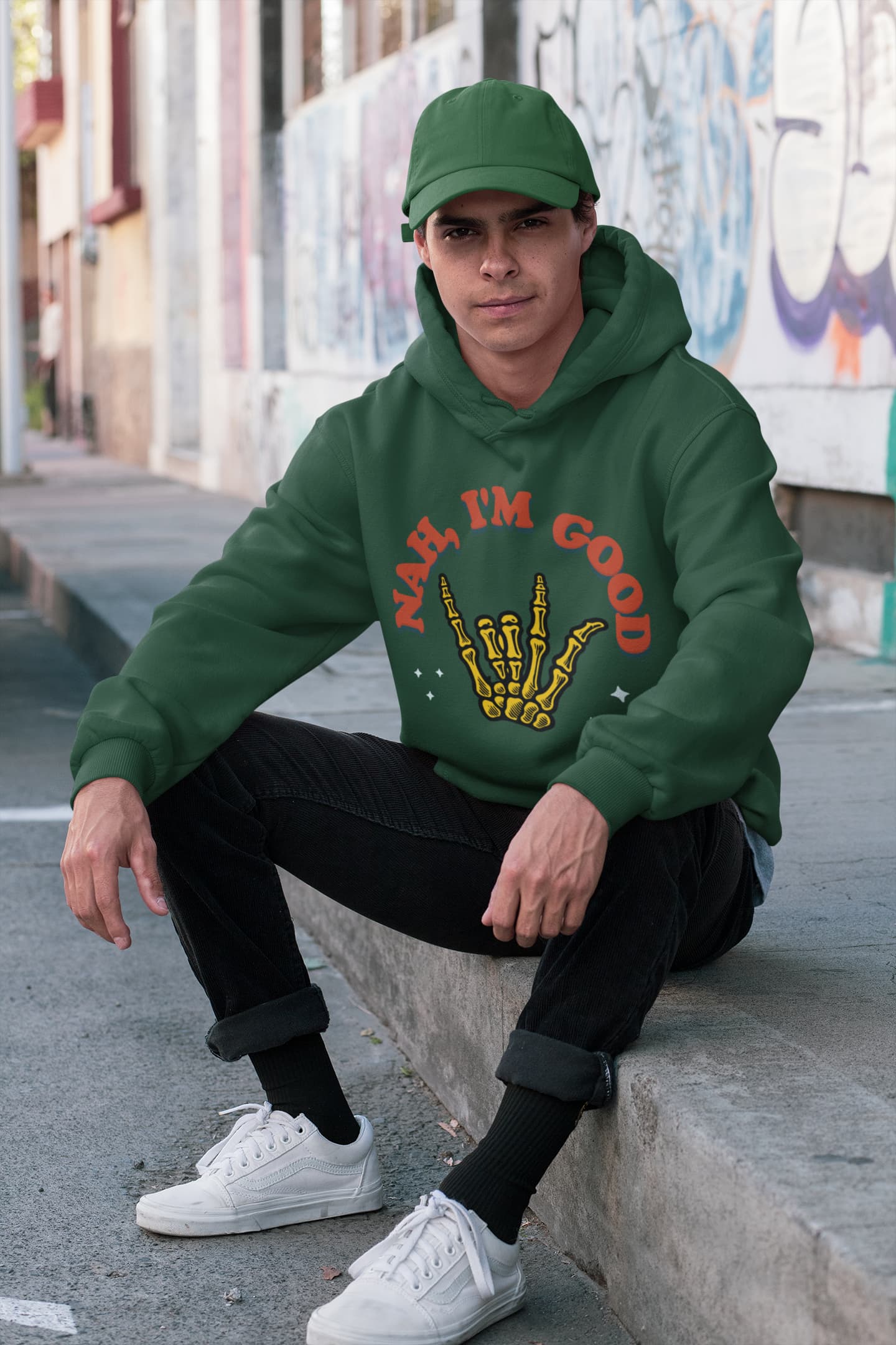 Men's Olive Green Hoodies