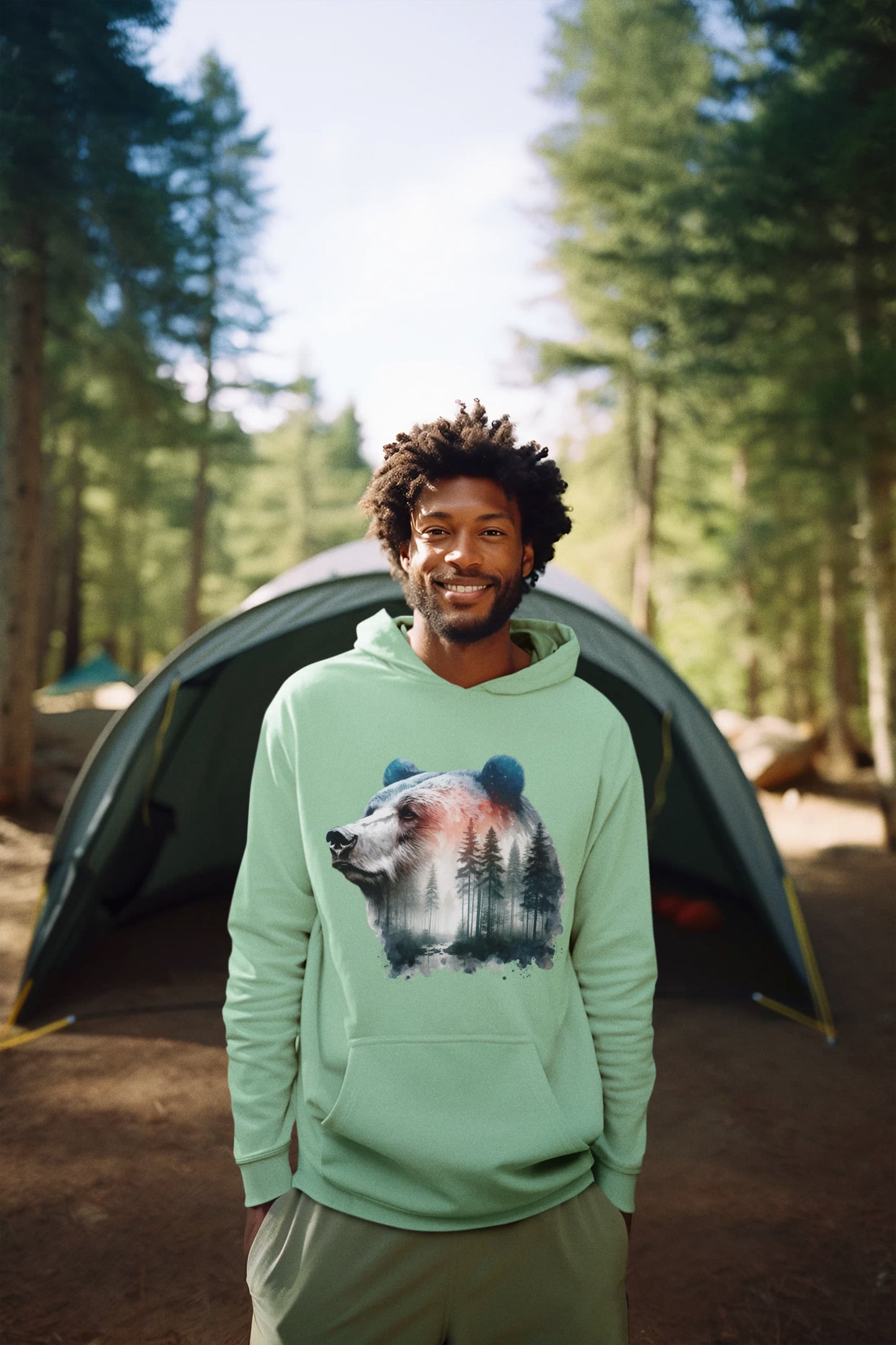 Men's Mint Green Hoodies