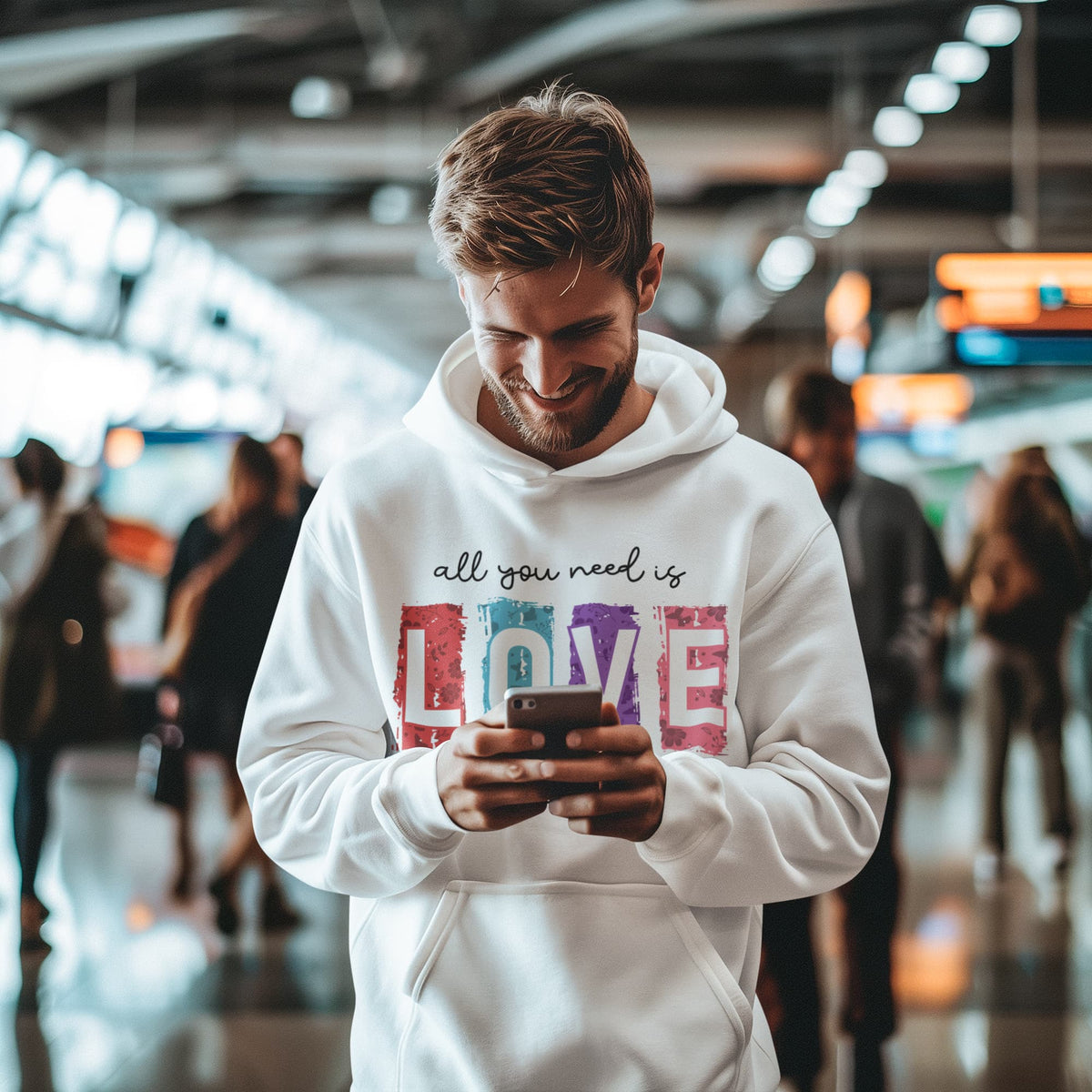 Men's White Hoodies