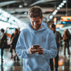 Men's Baby Blue Hoodies