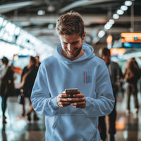 Men's Baby Blue Hoodies