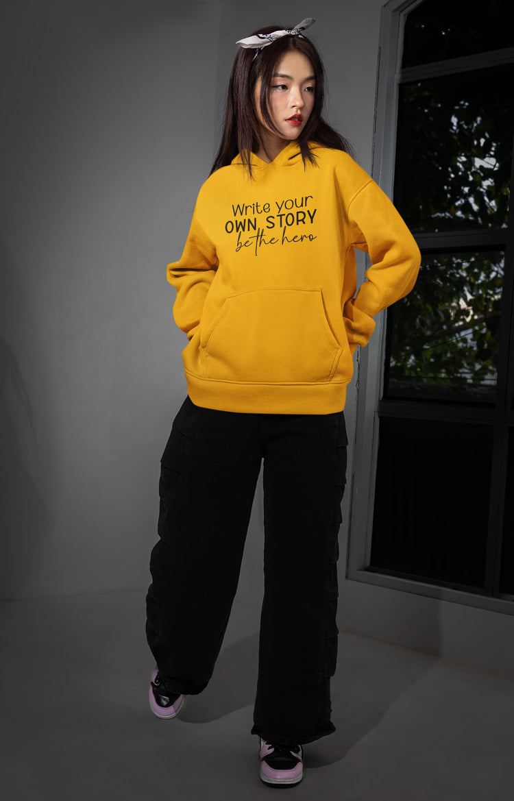 WOMENS GOLDEN YELLOW HOODIES