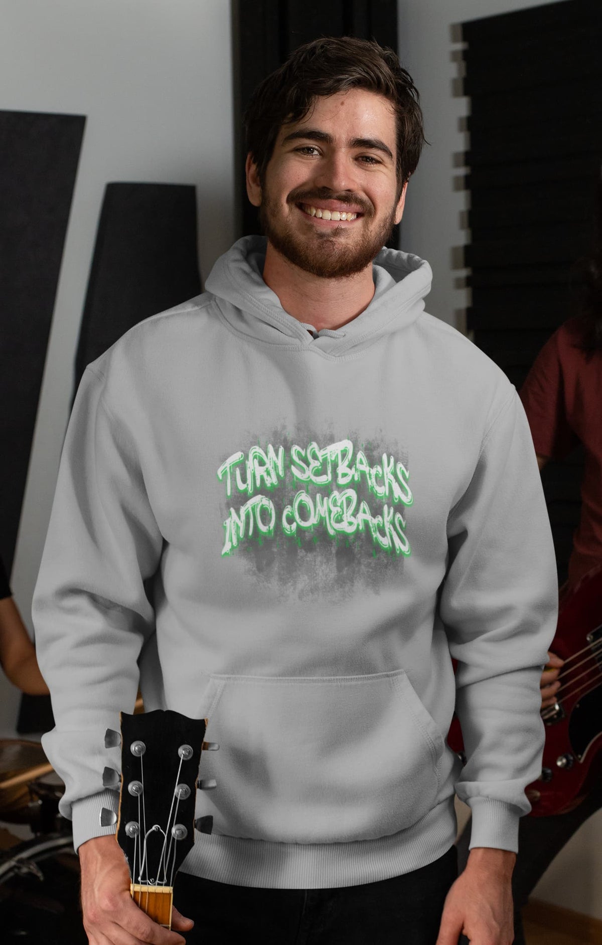 Men's Mélange Grey Hoodies
