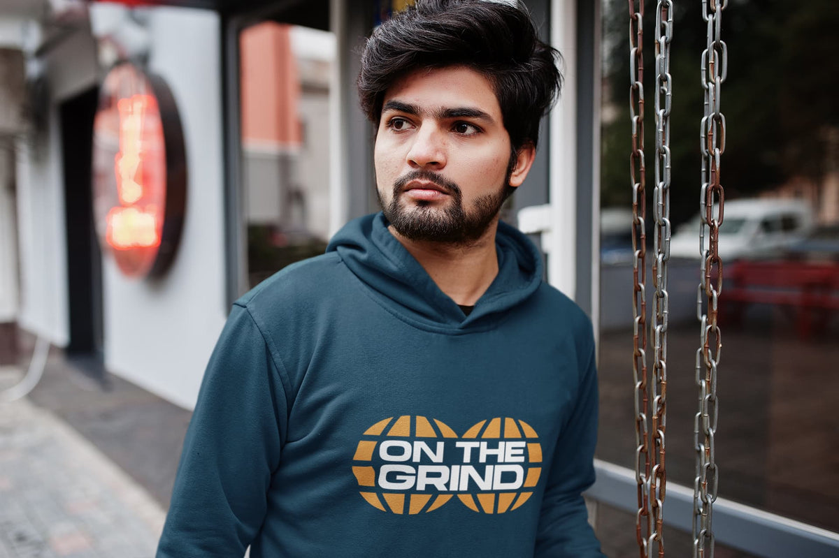 Karavirs® Force Navy Blue oversized hoodie for men India