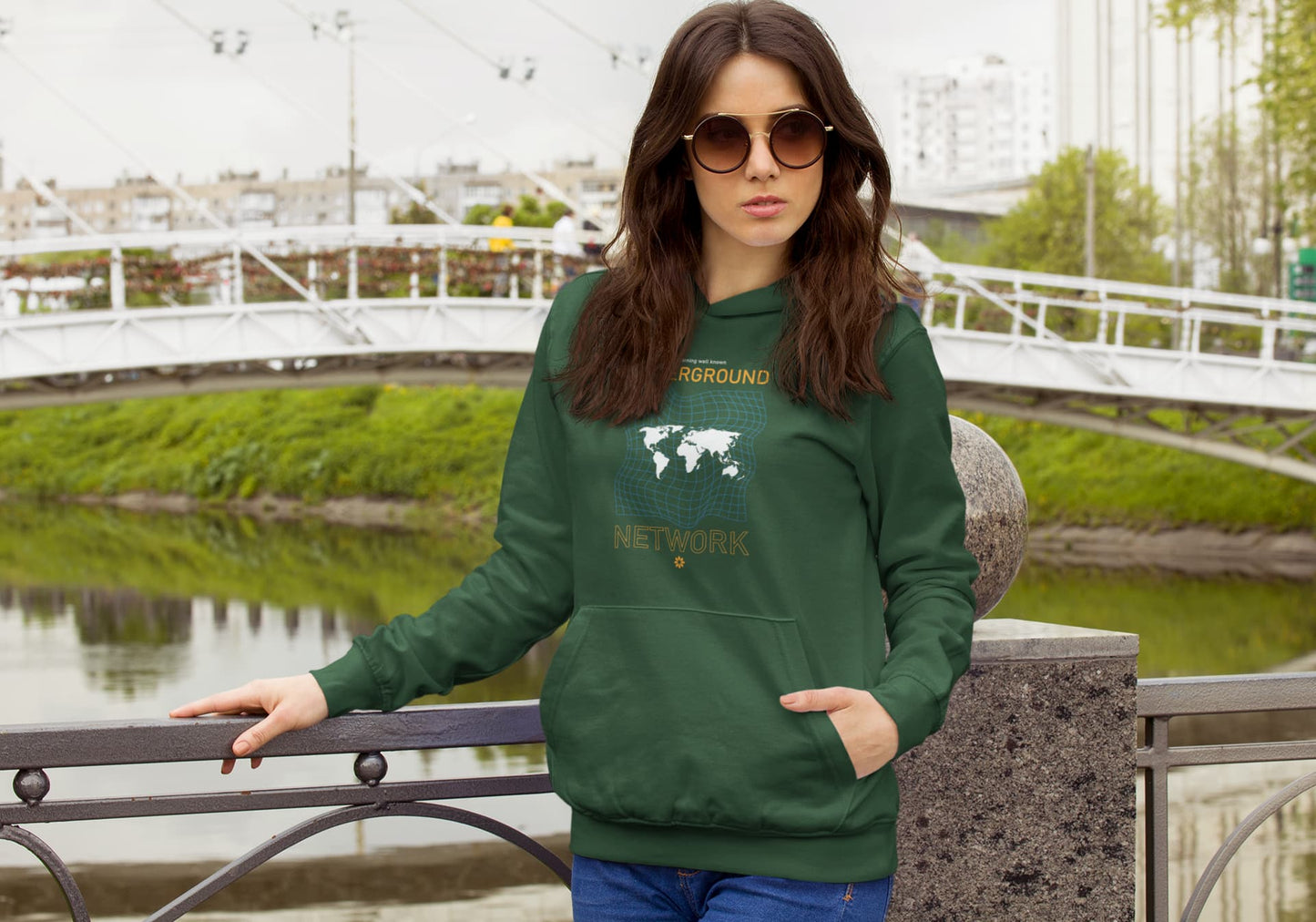 UNISEX OLIVE GREEN HOODIES