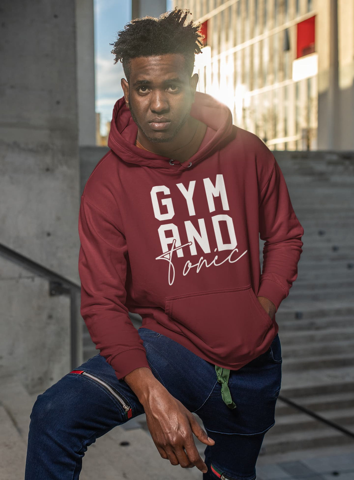 Men's Maroon Hoodies