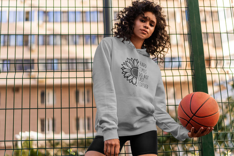 WOMENS MELANGE GREY HOODIES 