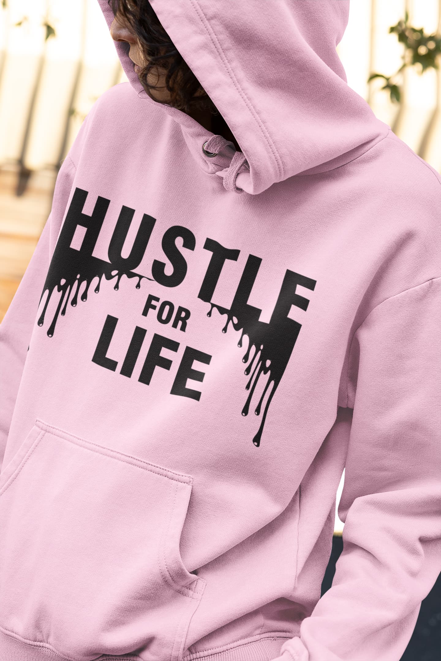 Men's Light Pink Hoodies