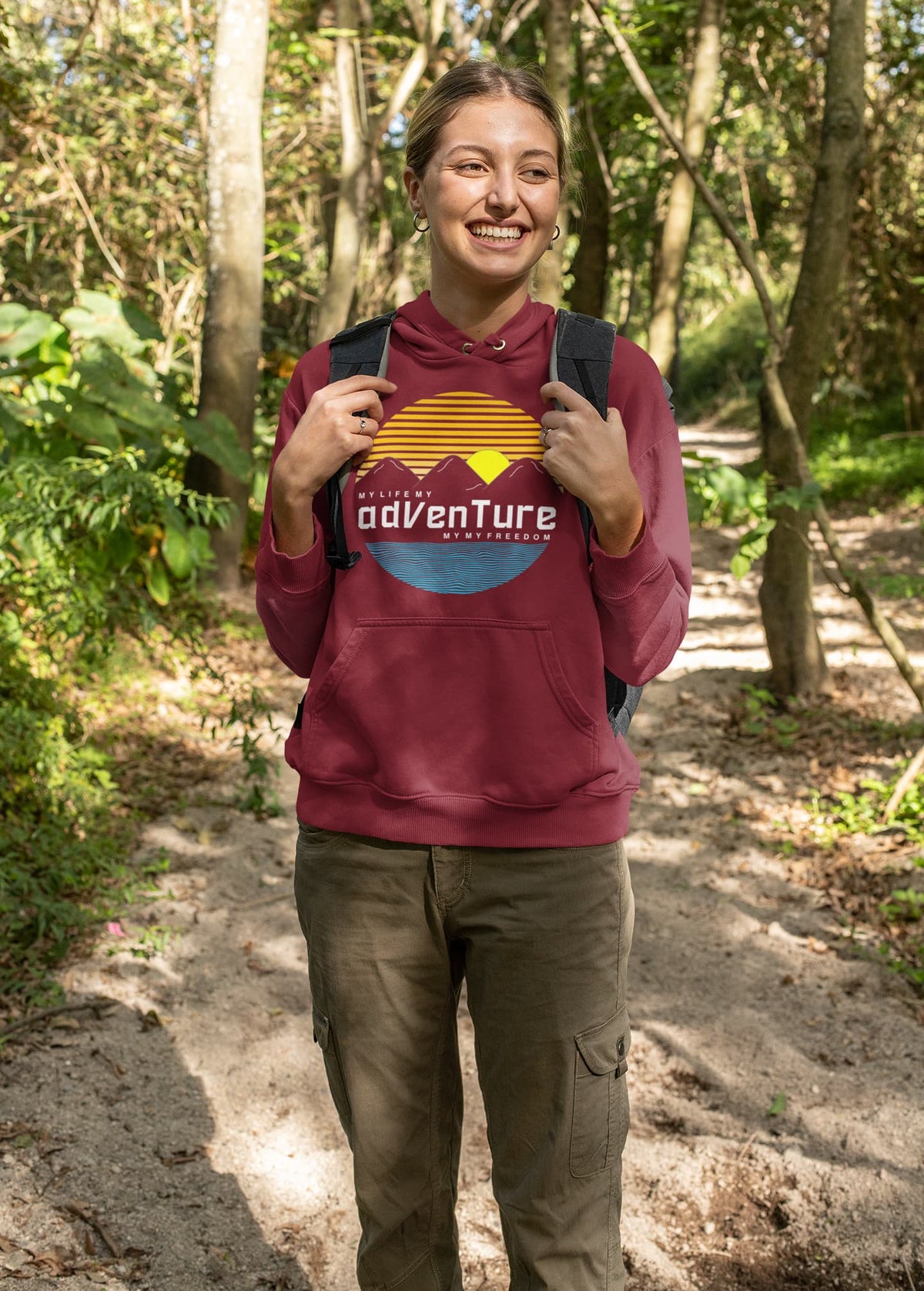 Men's Maroon Hoodies
