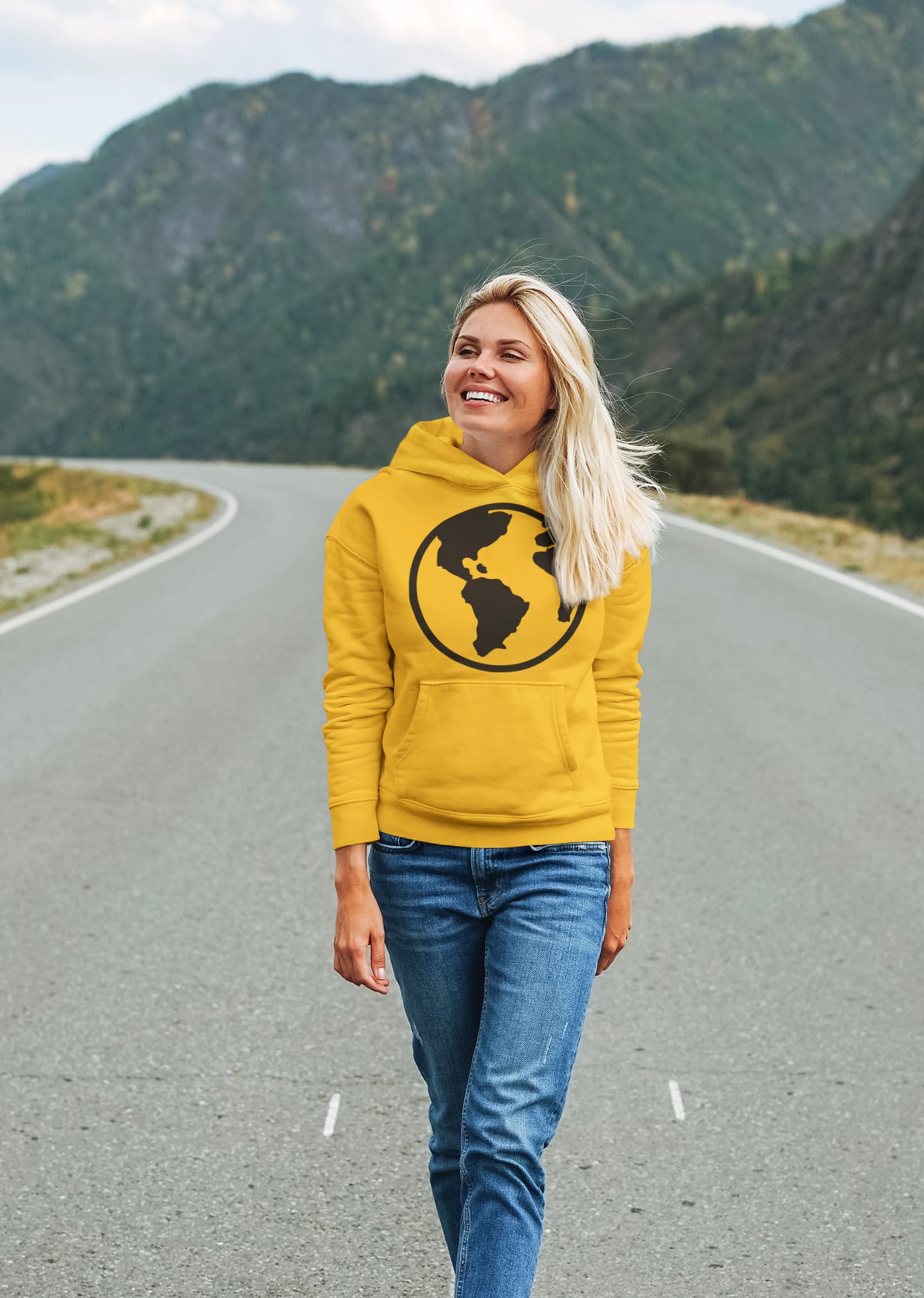 Women's Golden Yellow Hoodies