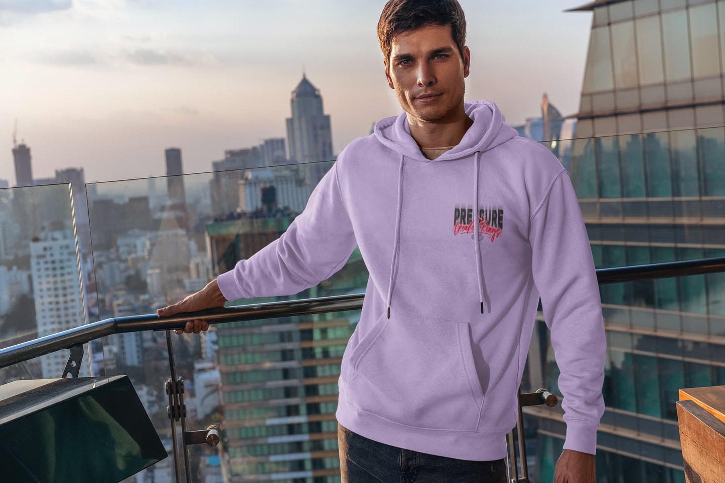 Men's Iris Lavender Hoodies