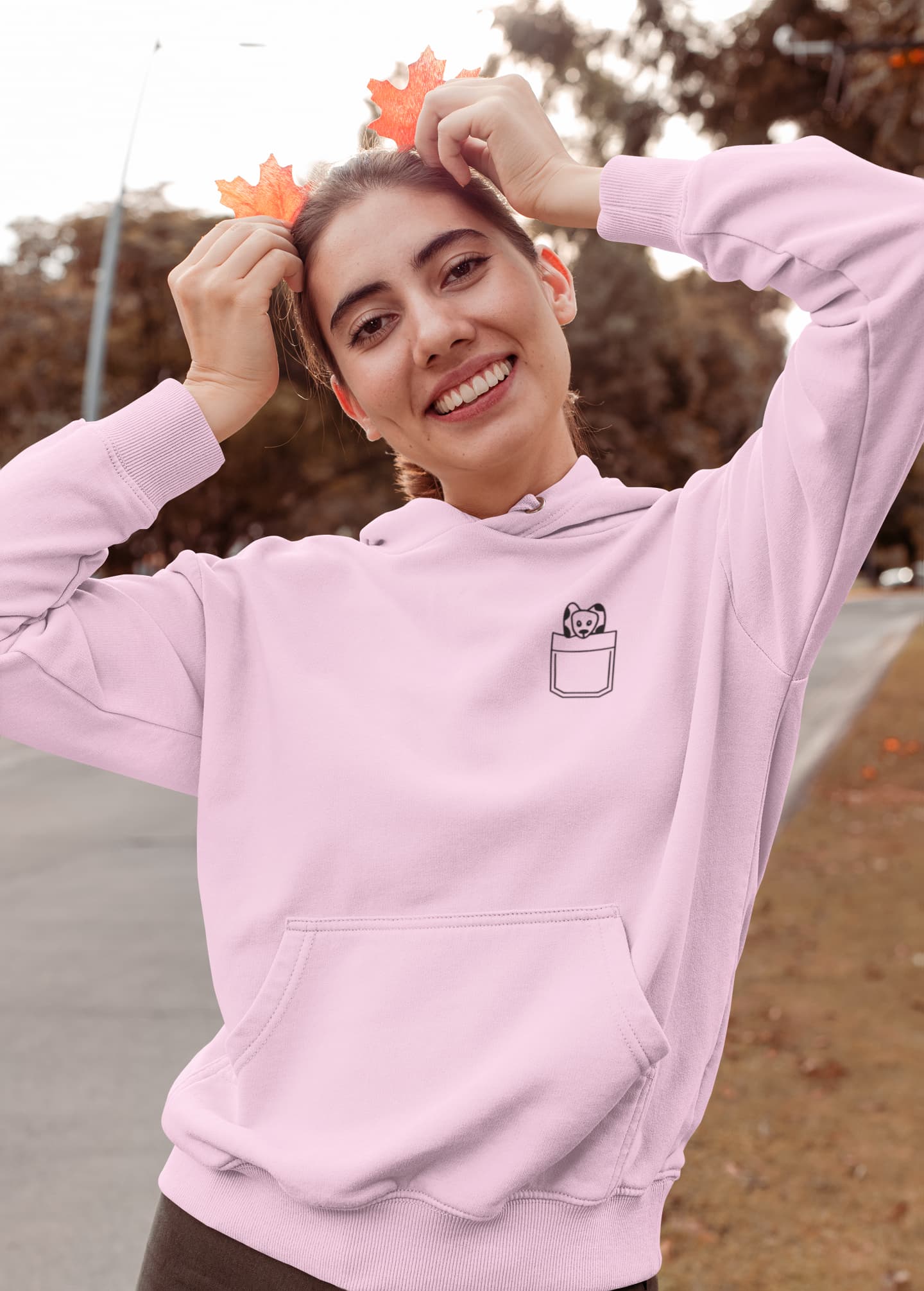 Women's Light Pink Hoodies