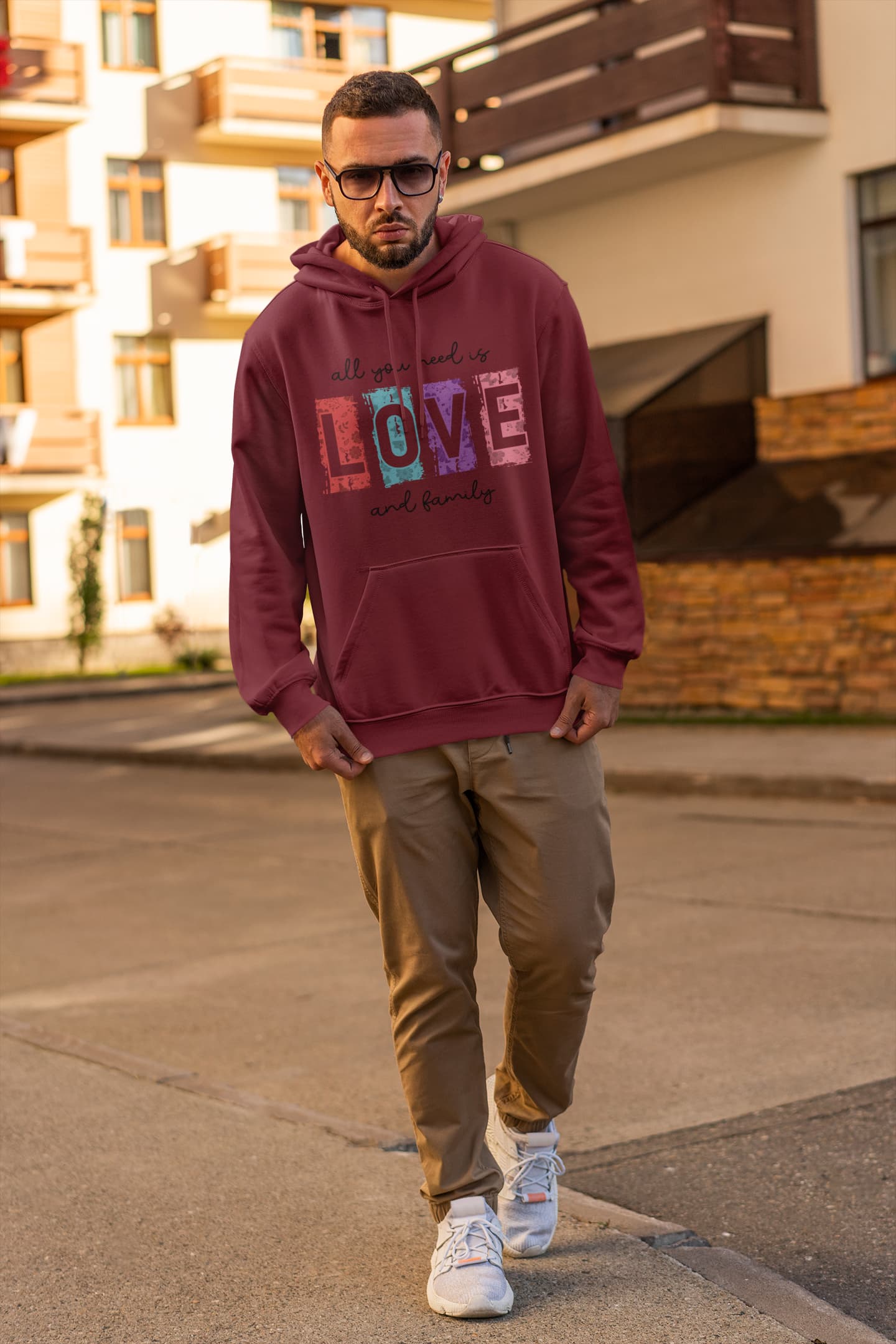 Men's Maroon Hoodies