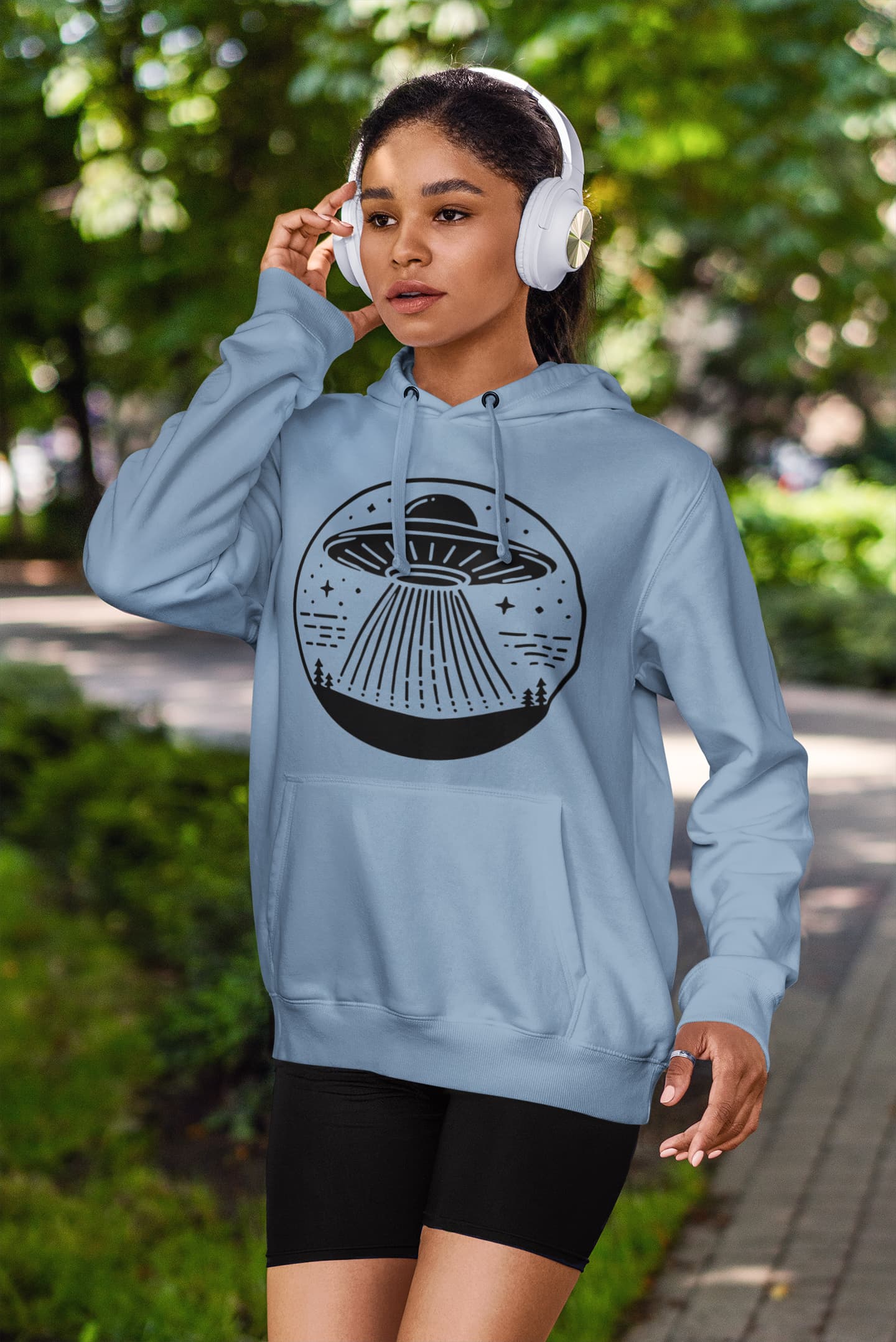 Men's Baby Blue Hoodies