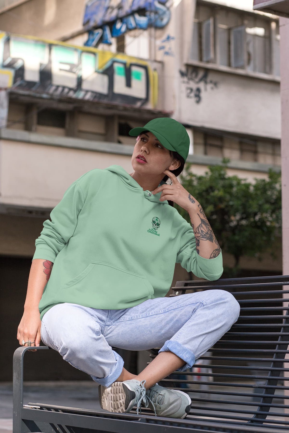 Women's Mint Green Hoodies