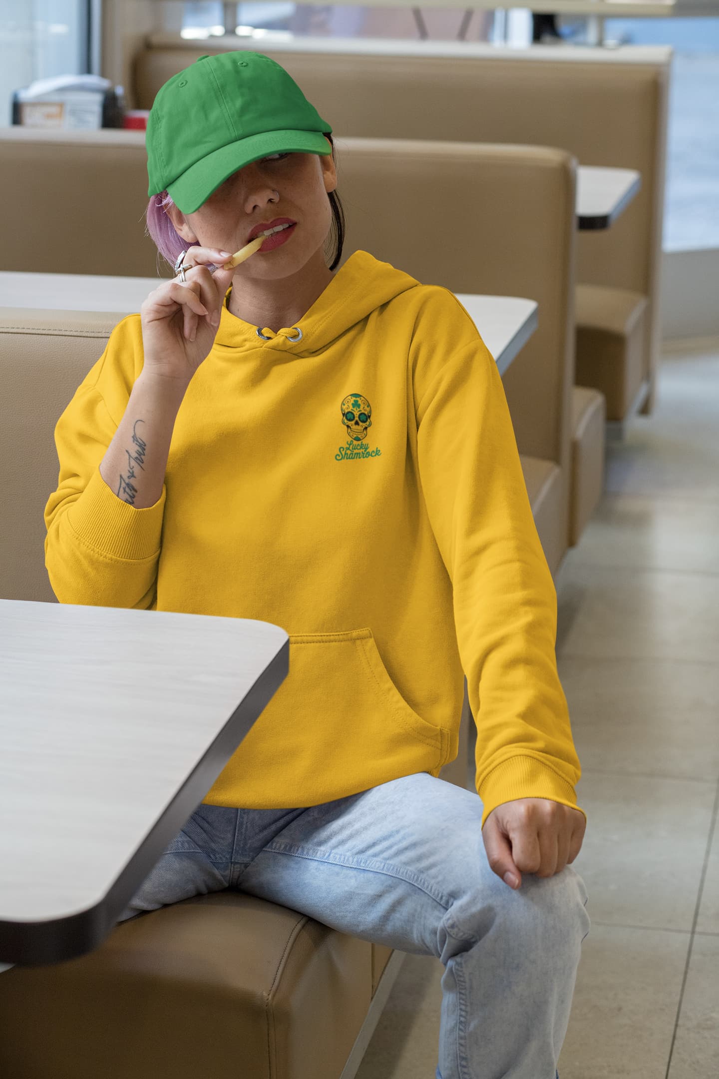 Women's Golden Yellow Hoodies