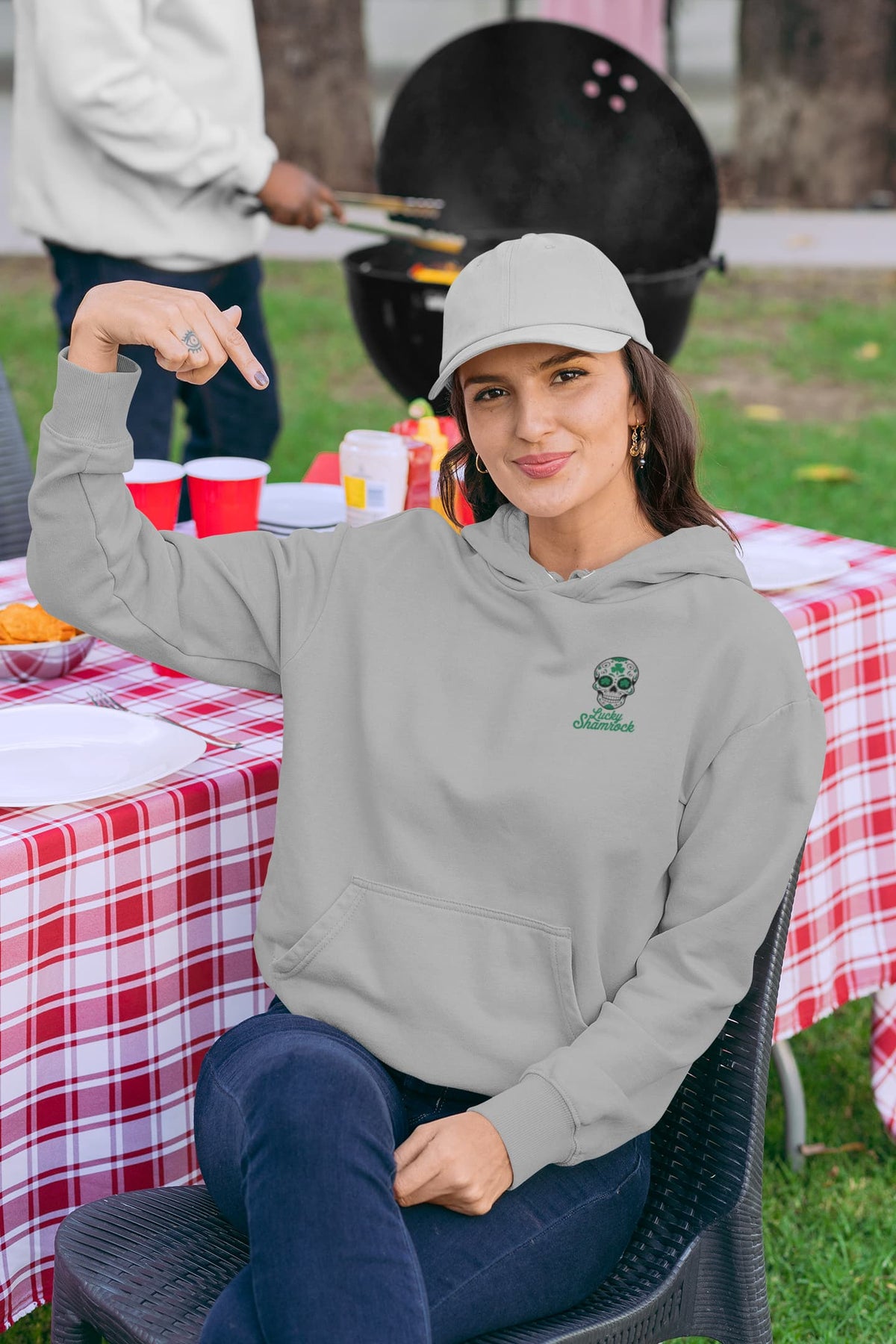 Women's Melange Grey Hoodies