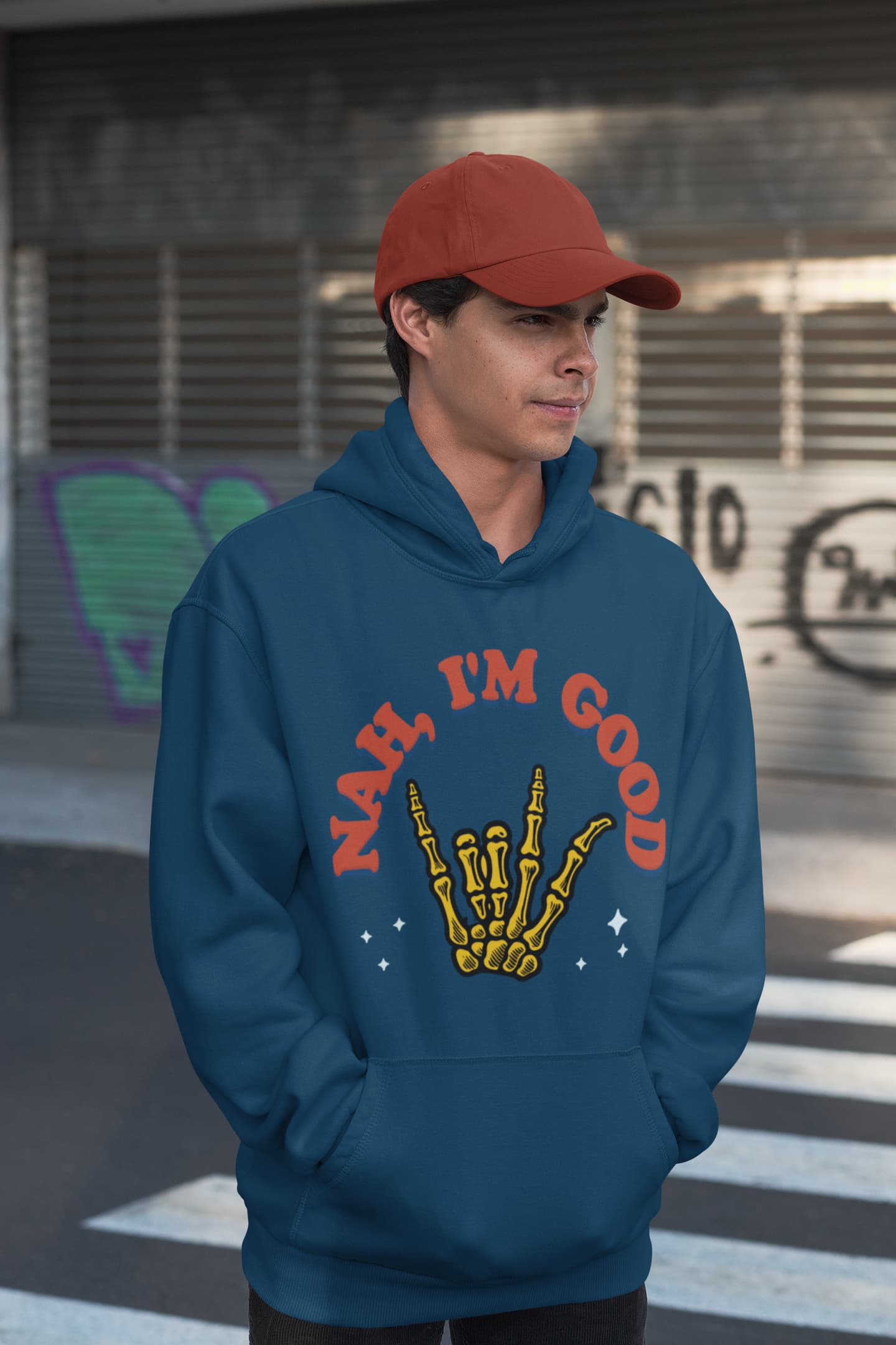 Men's Navy Blue Hoodies