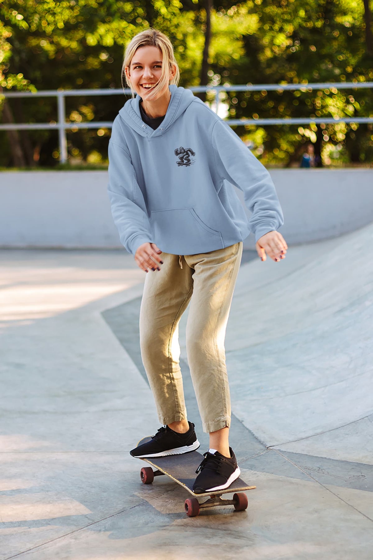 Women's Baby Blue Hoodies