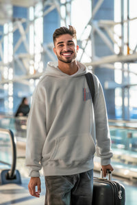 Men's Melange Grey Hoodies