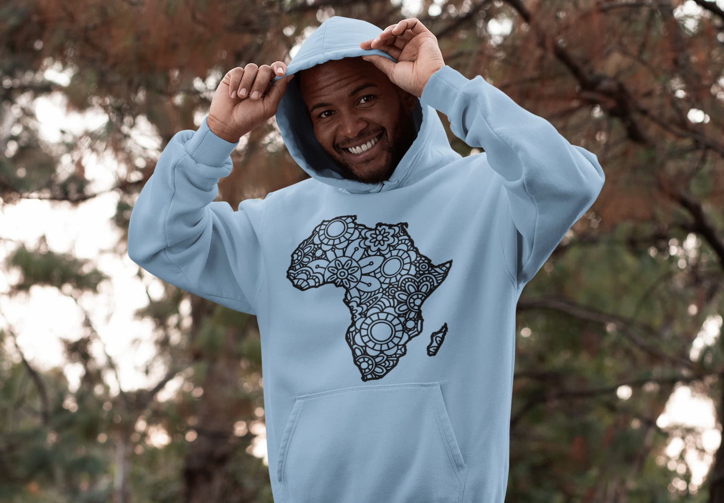 Men's Baby Blue Hoodies