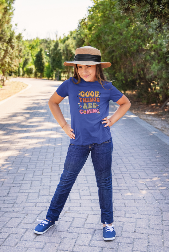 Girls Round Neck Half Sleeve Tshirts