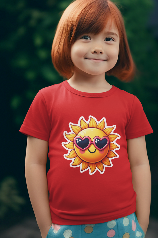 Girls Round Neck Half Sleeve Tshirts