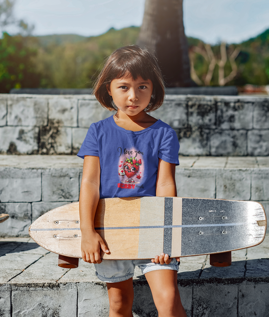 Girls Round Neck Half Sleeve Tshirts
