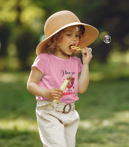 Girls Round Neck Half Sleeve Tshirts