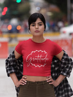 WOMENS RED CROP TOP