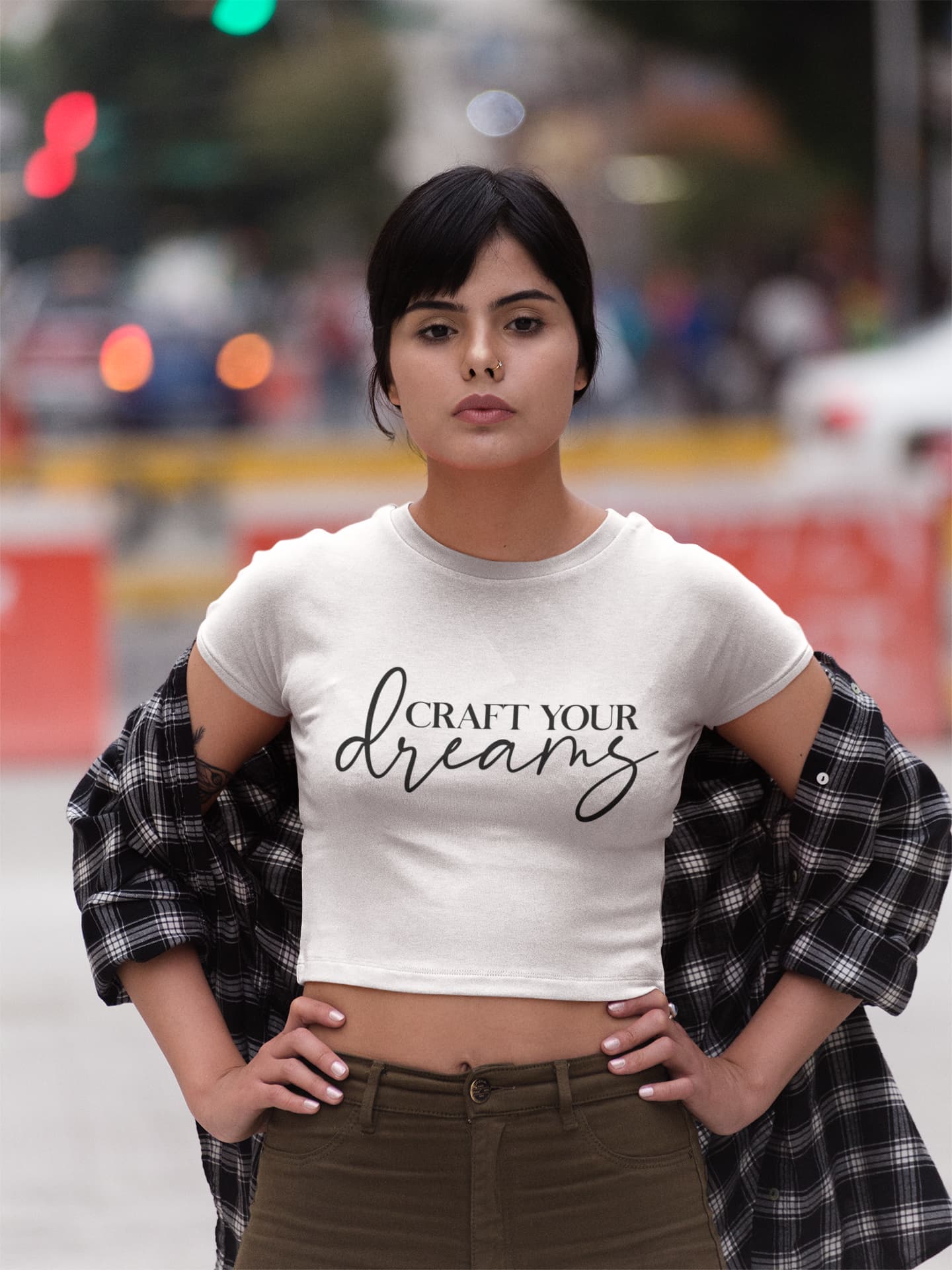 WOMENS WHITE CROP TOP