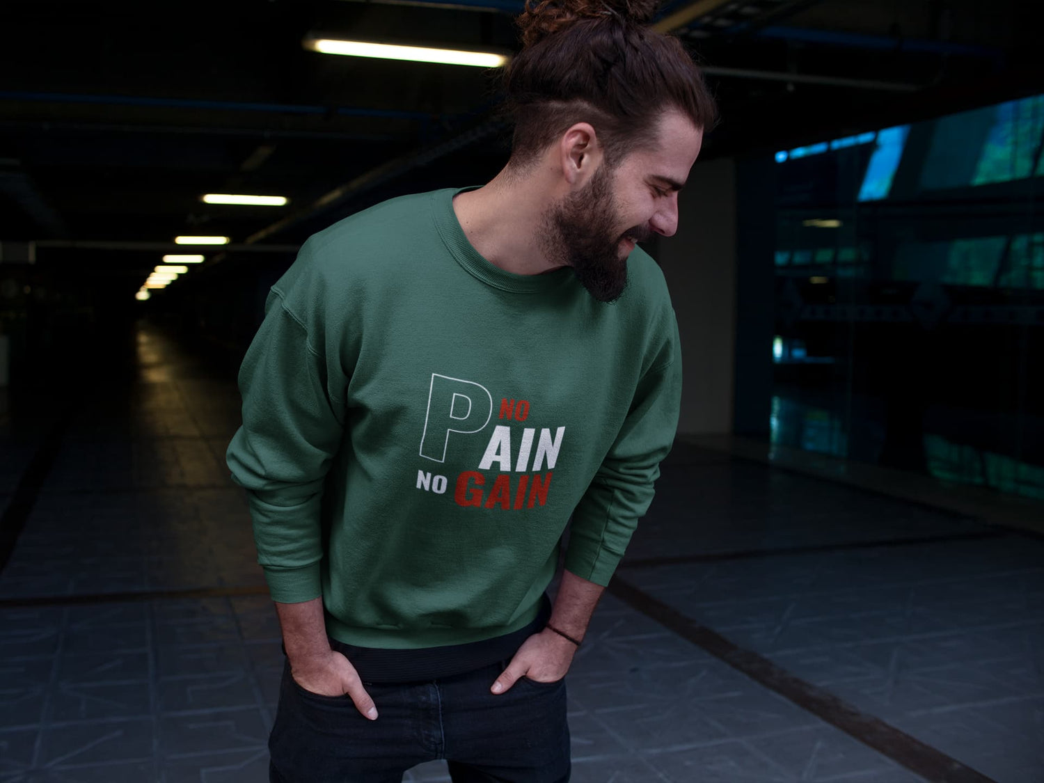 UNISEX OLIVE GREEN SWEATSHIRT