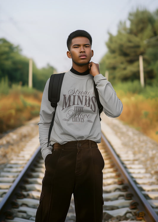 Men's Melange Grey Sweatshirts