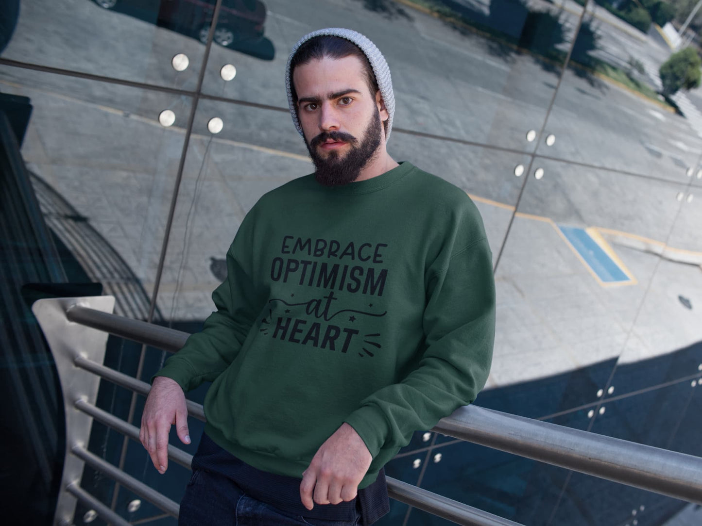 UNISEX OLIVE GREEN SWEATSHIRTS