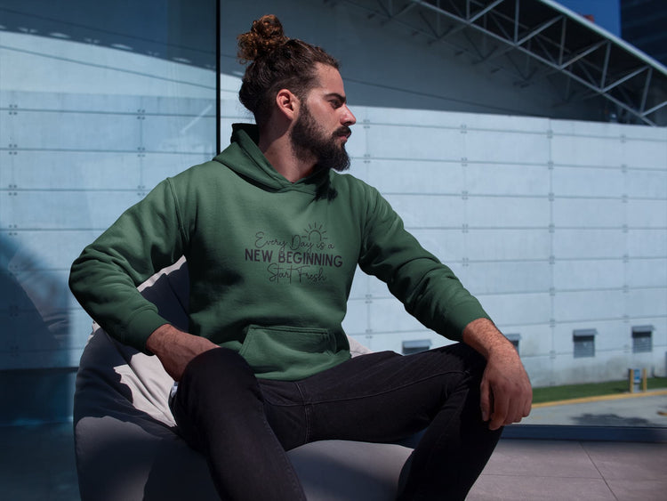 MENS OLIVE GREEN HOODIES 