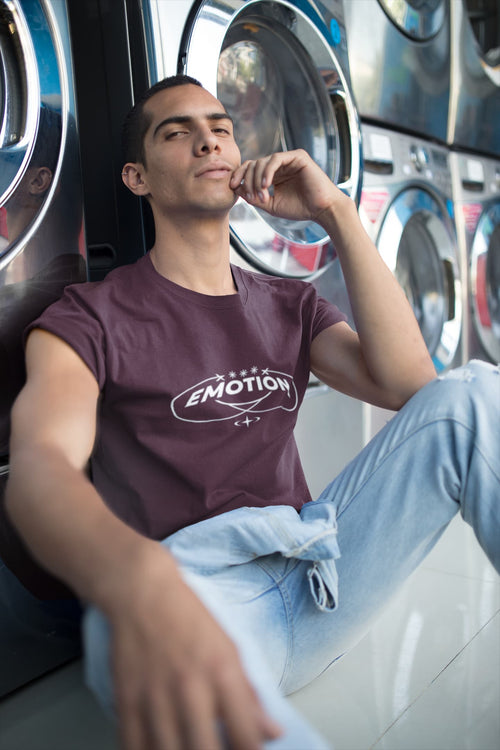 Karavirs® Alignment Burgundy graphic tee for men India