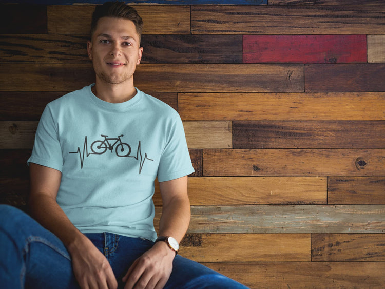 MENS SURF BLUE ROUNDNECK T-SHIRT