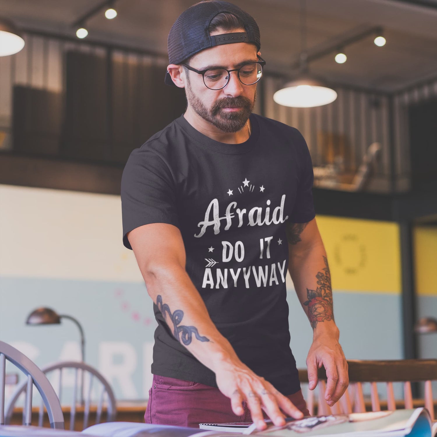 MENS BLACK ROUNDNECK T-SHIRT